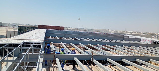 Steel Canopy & External Stairs - project view 3